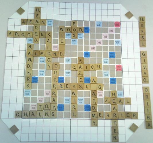 A nice Scrabble II board.