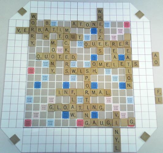 A nice Scrabble II board.