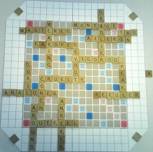 A nice Scrabble II board.