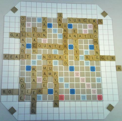 A nice Scrabble II board.