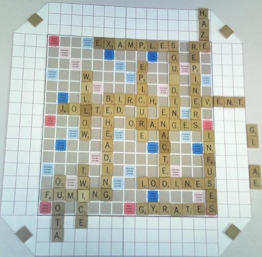 A nice Scrabble II board.