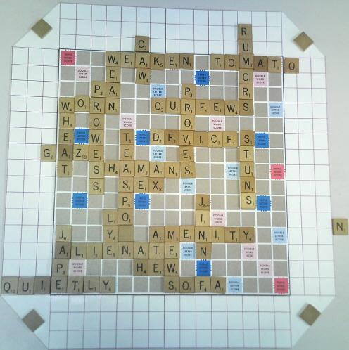 A nice Scrabble II board.
