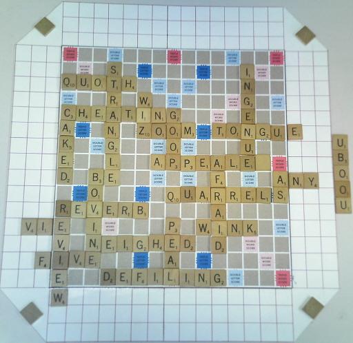 A nice Scrabble II board.