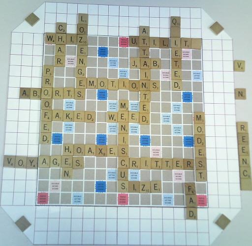A nice Scrabble II board.