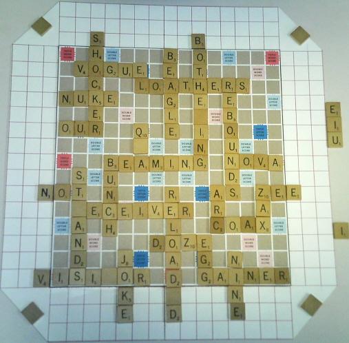 A nice Scrabble II board.