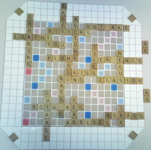 A nice Scrabble II board.