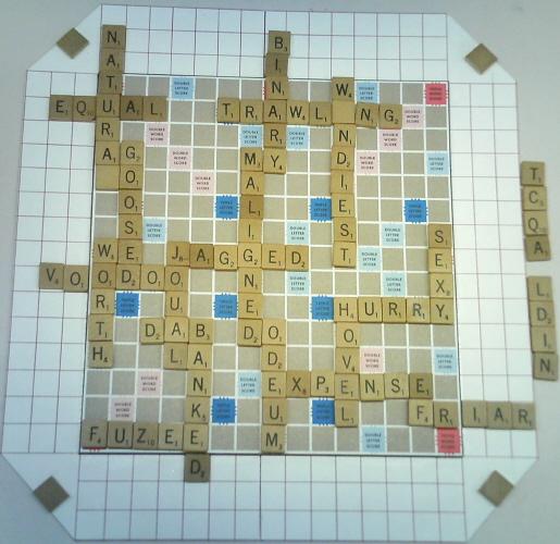A nice Scrabble II board.