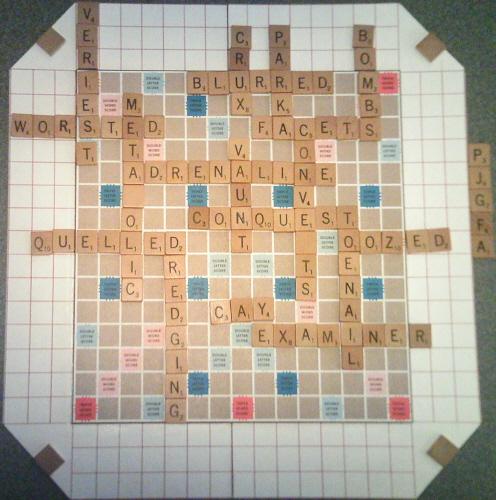 A nice Scrabble II board.