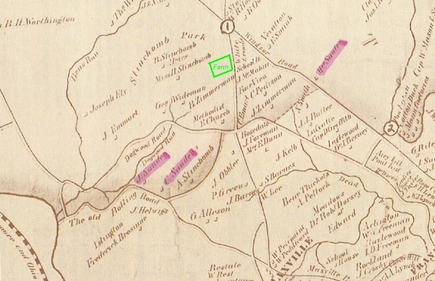 Map of Hebbville, 1857.