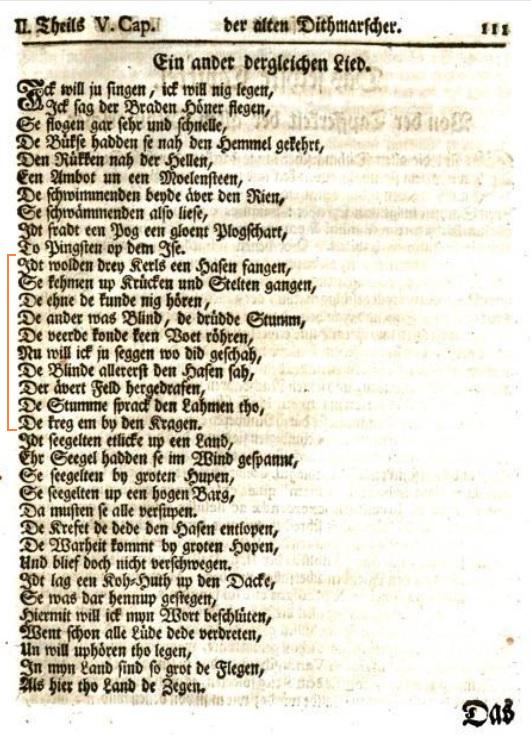 Von eiteln unm�glischen Dingen; .