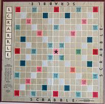 Scrabble board modified 
for Crossword Anagrams (Click to enlarge.)