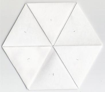 Blank hexaflexagon
