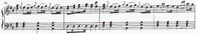 Piano notation - old way.
