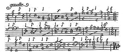 Campion gavotte, facsimile.