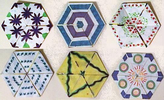 Debbie Hope's hexaflexagon.