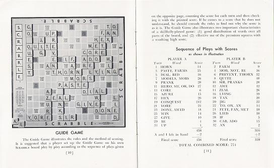 First Deluxe Scrabble: guide game pages.