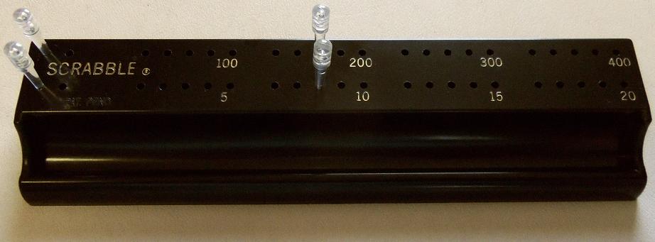 First Deluxe Scrabble: scoring rack, step 1.