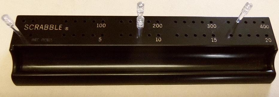 First Deluxe Scrabble: scoring rack, step 2.