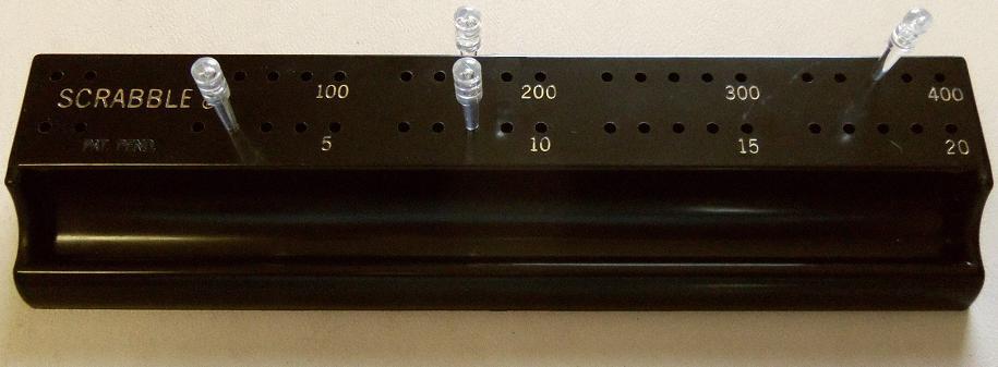 First Deluxe Scrabble: scoring rack, step 3.