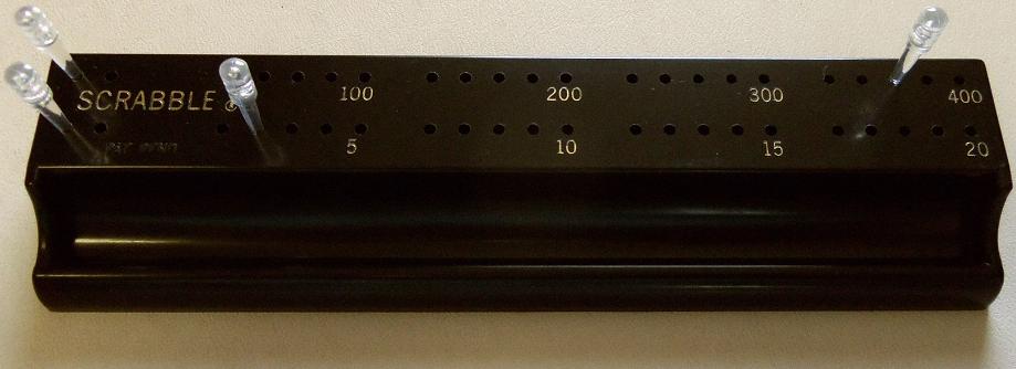 First Deluxe Scrabble: scoring rack, step 4.