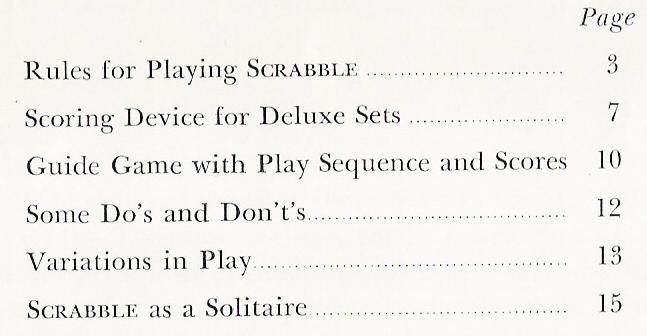 First Deluxe Scrabble: title page, middle.